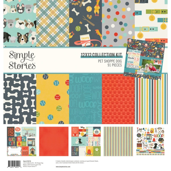 Pet Shoppe Dog 12x12 Collection Kit - Simple Stories